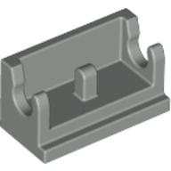 Lego Hinge Brick 1 x 2 Base / Light Gray