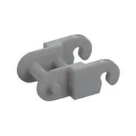 Technic Link, Reinforced, with Beveled Edge / Light Bluish Gray
