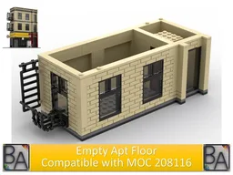 Empty Apt Floor - Compatible with MOC 208116