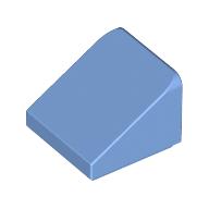 Lego Brick Sloped 30° 1 x 1 x 2/3 (Cheese Slope) / Medium Blue