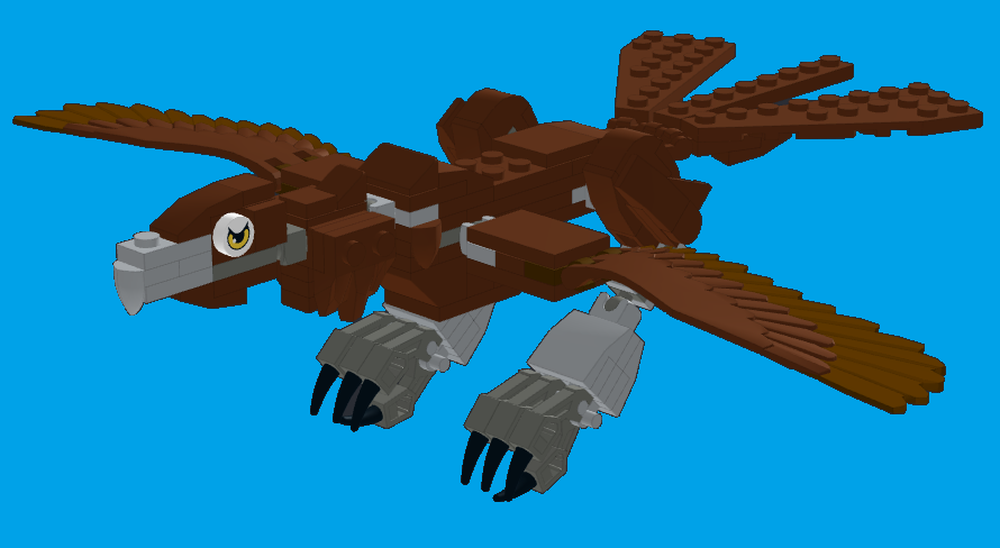 Lego Bunjil, the Great Wedge-Tailed Eagle