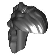 Hair Long Mullet with Banded Top Knot (Hunter Orc) / Black
