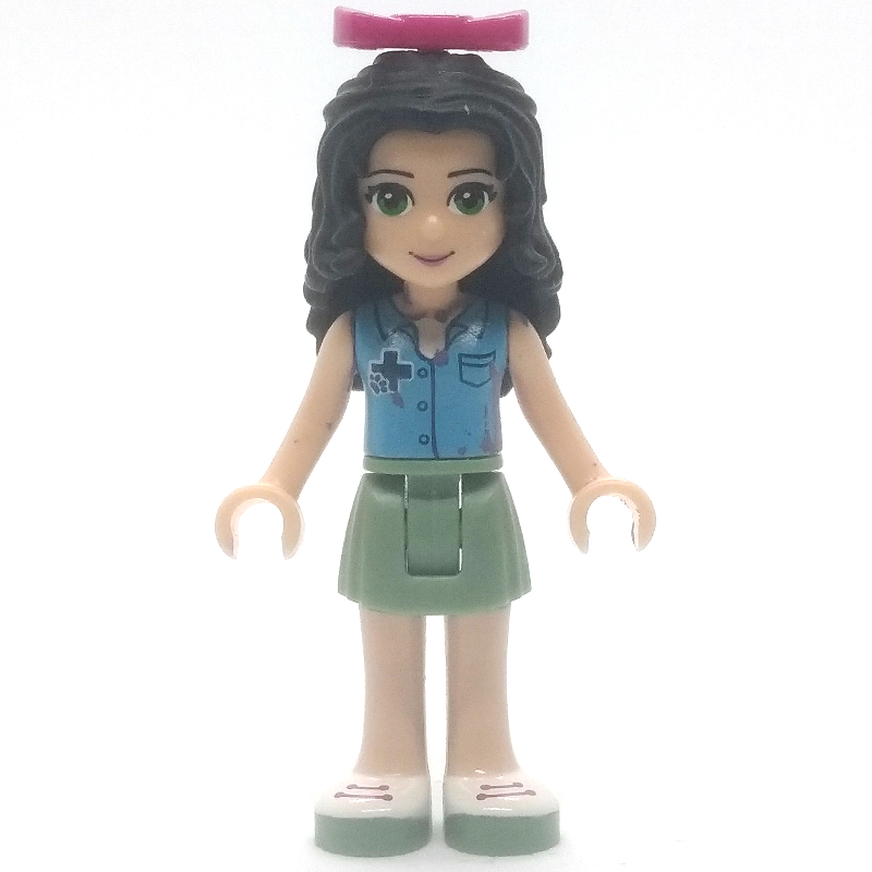 Lego Emma - Medium Azure Vest, Sand Green Skirt