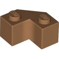 Brick Wedged 2 x 2 Facet / Medium Nougat