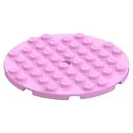 Plate Round 8 x 8 / Bright Pink