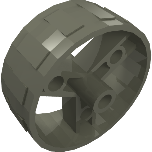 Lego Wheel 41mm Znap Thin Tread / Dark Gray