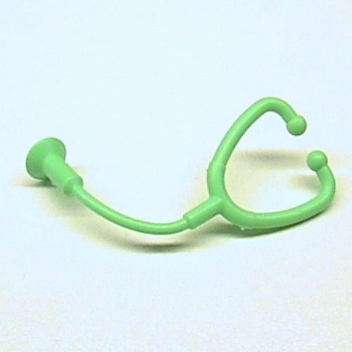 Lego Belville, Equipment, Stethoscope / Medium Green