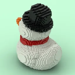 Snowman Rubber Duck