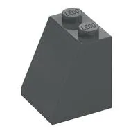 Brick Sloped 65° 2 x 2 x 2 with Bottom Tube / Dark Bluish Gray