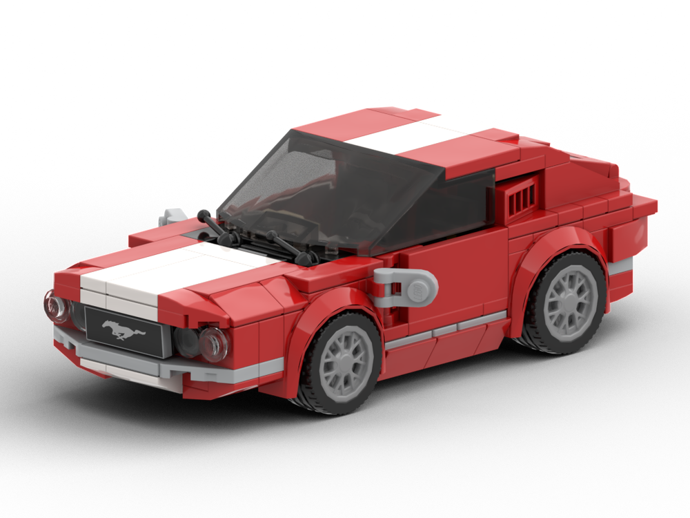 Lego Ford Mustang 60's Red Version Stud8