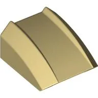 Brick Curved 2 x 2 with Lip, No Studs / Tan