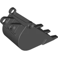 Technic Digger Bucket 4 x 4 x 9 with 3 teeth / Black