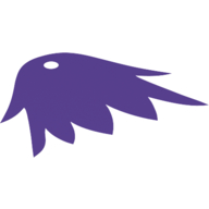 Lego Neckwear Cape, 7 Points Feathered [Shiny Spongy Stretchable Fabric] / Dark Purple