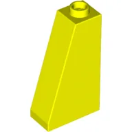 Brick Sloped 75° 2 x 1 x 3 with Hollow Stud / Vibrant Yellow
