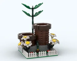 Desk Organiser - Flowers