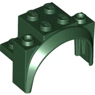 Wheel Arch, Mudguard 4 x 2 1/2 x 2 1/3 / Dark Green