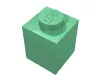 Brick 1 x 1 / Medium Green