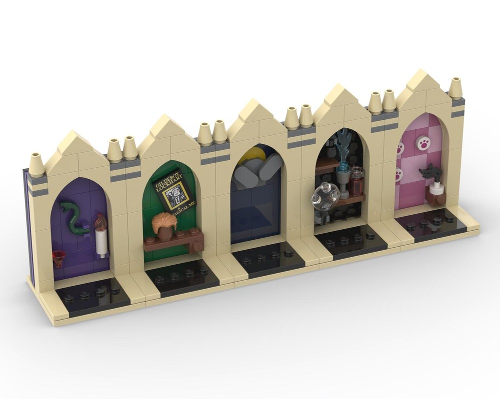 Lego HP Minifigures display - Defence Against the Dark Arts