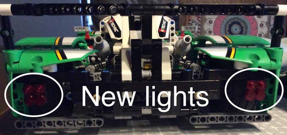 Lego Better rear lights for LEGO 42039 24 hours racer