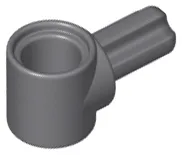 Technic Pin Connector Hub with 1 Axle / Dark Bluish Gray