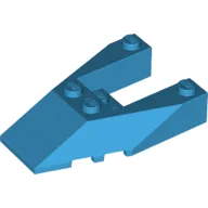 Brick Wedged, Sloped 6 x 4 Cutout, Stud Notches / Dark Azure