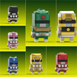 Power Rangers Brickheadz Bundle