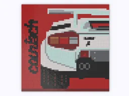 Lamborghini Countach Mosaic