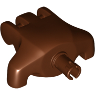 Lego Creature Body Part, Rancor / Killer Croc Hand with Pin / Reddish Brown