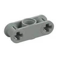 Technic Axle and Pin Connector Perpendicular 3L with Centre Pin Hole / Light Gray