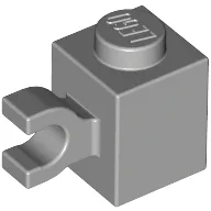 Brick Special 1 x 1 with Clip Horizontal / Light Bluish Gray