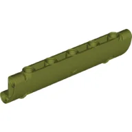 Technic Panel Curved 11 x 3 with 2 Pin Holes through Panel Surface / Olive Green