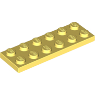 Lego Plate 2 x 6 / Bright Light Yellow