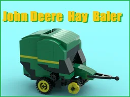 John Deere round hay baler