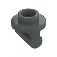Plate Special Round 1 x 1 with Hollow Stud and Bar on Underside - Long Space / Dark Bluish Gray