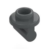 Lego Plate Special Round 1 x 1 with Hollow Stud and Bar on Underside - Long Space / Dark Bluish Gray