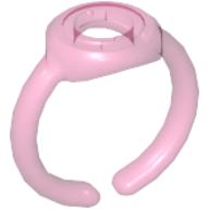 Lego Clikits Ring, Narrow Band with Hole in Top / Trans-Dark Pink