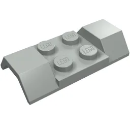 Wheel Arch, Mudguard 2 x 4 [Smooth] / Light Gray