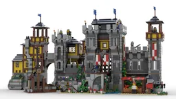 Black Falcon Knight's Fortress (3x 31120 Alternate Build)
