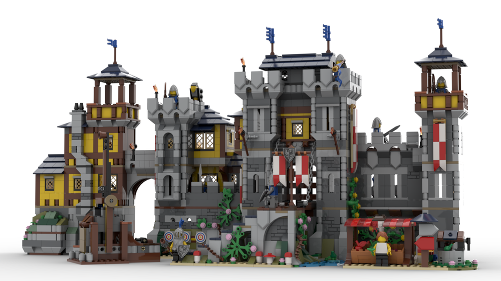 Lego Black Falcon Knight's Fortress (3x 31120 Alternate Build)