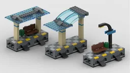 Additional Plattforms for Modular Train Station