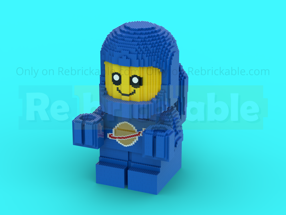 Lego Supersized Classic Blue Space Baby Sculpture