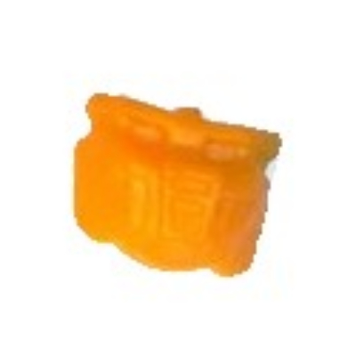 Lego Pen Bead, Bionicle Mask, Krana Yo / Orange