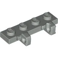 Hinge Plate 1 x 4 Locking Dual 1 Finger / Light Gray