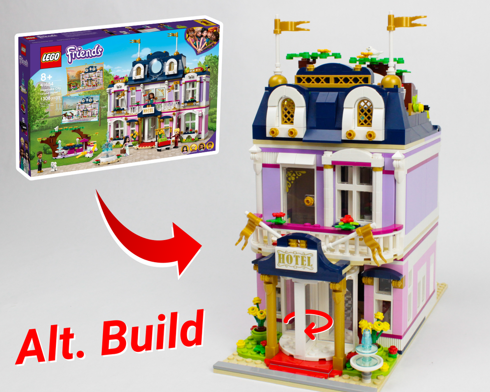 Lego Heartlake Grand Hotel (2021) Modular Alt Build