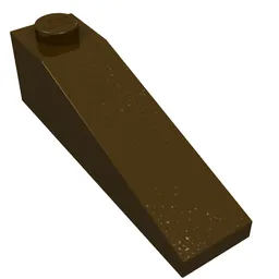 Brick Sloped 18° 4 x 1 / Dark Brown