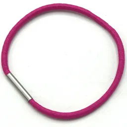 Clikits Cord, Elastic Loop 6 x 6 with 13mm Metal Band (Hair Band / Tie) / Magenta