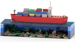 Two Worlds - Container Barge Microscale