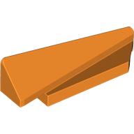 Lego Brick Wedged, Sloped 1 x 5 x 1 1/3 Right / Orange