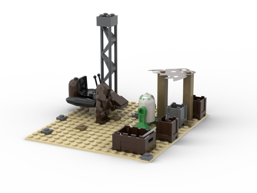 Lego Jawa Store in Mos Eisley with Jawa Speeder Bike