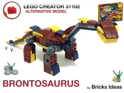 Brontosaur or Diplodoc Dinosaur MOC - Lego Creator 31102